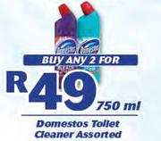Domestos Toilet Cleaner Assorted-2 x 750ml