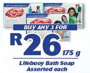 Lifebuoy Bath Soap Assorted-3 x 175g Each