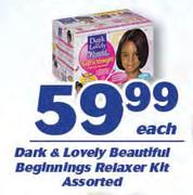 Dark & Lovely Beautiful Beginnings Relaxer Kit Assorted-Each