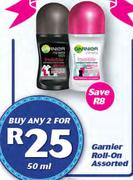 Garnier Roll On Assorted-2 x 50ml