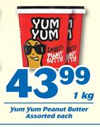 Yum Yum Peanut Butter Assorted-1Kg Each