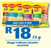 Maggi 2 Minute Noodles Assorted-5 x 73g