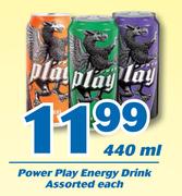 Power Play Energy Drink Assorted-440ml Each
