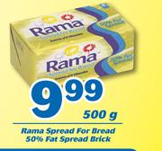 Rama Spread For Bread 50% Fat Spread Brick-500g