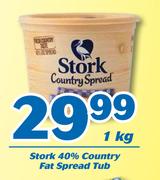 Stork 40% Country Fat Spread Tub-1Kg