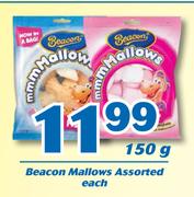 Beacon Mallows Assorted-150g Each