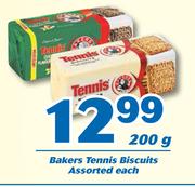 Bakers Tennis Biscuits Assorted-200g Each