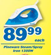 Pineware Steam/Spray Iron 1300W-Each