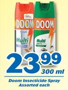 Doom Insecticide Spray Assorted-300ml Each