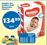 Huggies Dry Comfort Bulk Disposable Nappies-Each