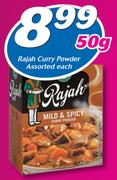 Rajah Curry Powder-50g Each