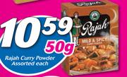Rajah Curry Powder Assorted-50g Each