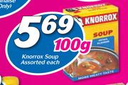 Knorrox Soup Assorted-100g Each