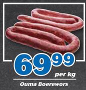 Ouma Boerewors-Per Kg