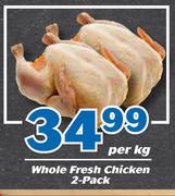 Whole Fresh Chicken 2 Pcs-Per Kg