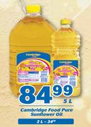 Cambridge Food Pure Sunflower Oil-5L