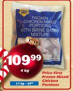 Price First Frozen Mixed Chicken Portions-4Kg