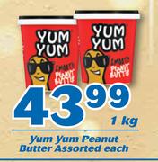 Yum Yum Peanut Butter 1Kg-Each
