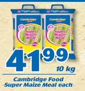 Cambridge Food Super Maize Meal 10Kg-Each