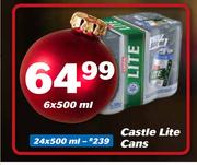 Castle Lite Cans-6X500ml