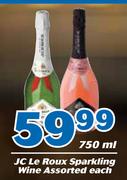 JC Le Roux Sparkling Wine 750ml-Each