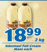 Inkomazi Full Cream Maas 2Kg-Each