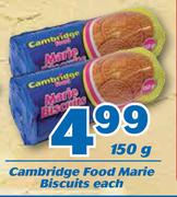 Cambridge Food Marie Biscuits 150g-Each