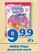 Milkit Pops-8's