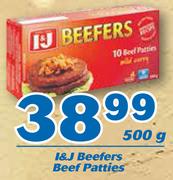 I&J Beefers Beef Patties-500g