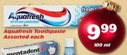 Aquafresh Toothpaste 100ml-Each