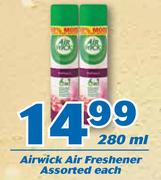 Airwick Air Freshener 280ml-Each