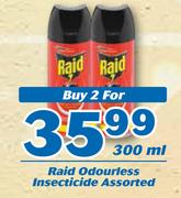 Raid Odourless Insecticide-2X300ml