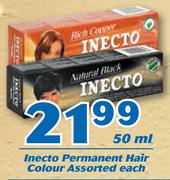 Inecto Permanent Hair Colour 50ml-Each