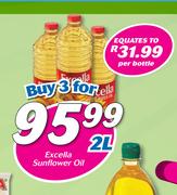 Excella Sunflower Oil-3 x 2L