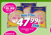 Cambridge Food Rice-3 x 2Kg