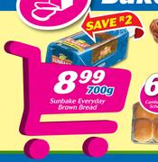 Sunbake Everyday Brown Bread-700g