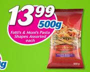 Fatti's & Moni's Pasta Shapes Assorted-500g