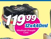 Windhoek Draught Cans-12 x 440ml