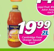 Cambridge Food Orange Squash-2L