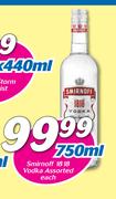 Smirnoff 18 18 Vodka Assorted-750ml