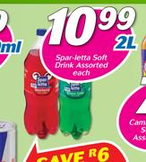 Spar-Letta Soft Drink Assorted-2L Each