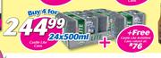 Castle Lite Cans-4 x 24 x 500ml + Free Castle Lite 6 x 500ml