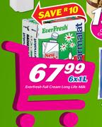 Everfresh Full Cream Long Life Milk-6 x 1L
