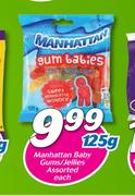 Manhattan Baby Gums/ Jellies Assorted-125g