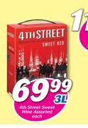 4th Street Sweet Wine Assorted-3L