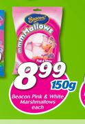 Beacon Pink & White Marshmallow-150g