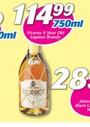 Viceroy 5 Year Old Liqueur Brandy-750ml