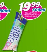 Sta-Soft Fabric Softener Refill Pouch-500ml Each