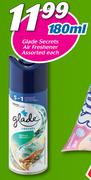 Glade Secrets Air Freshener-180ml Each
