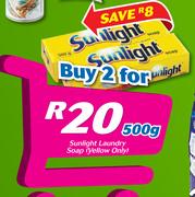 Sunlight Laundry Soap (Yellow Only)-2x500g